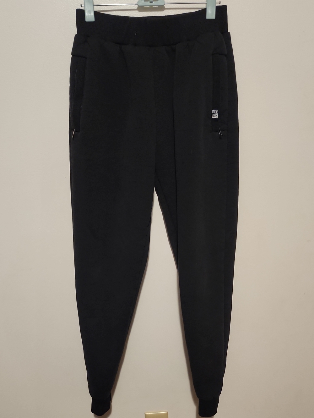 RETIF Black Jogger Sweatpants | Women's Athletic Joggers | Zip Pocket Lounge Pan